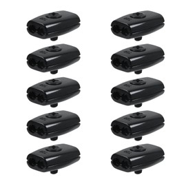 Antrader M6 Wire Rope Clamp,10Pcs 1/4" Cable Clamps 316 Stainless Steel Wire Rope Clip,Black