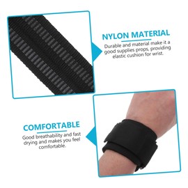 Sosoport 1 Pair Hand Bowl Gym Lifting Straps Strengthener Wrist Wraps Push Weights Carpal Pull up Wrist Straps Weightlifting Mechanics Pull Ups Wrist Bands Weight Lifting Straps Nylon Black