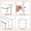 VGLXTRNT 3 Tier Clear Display Case for Figures, Wall-Mounted Acrylic
