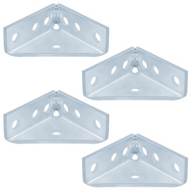 YIDU69Q 4 Pcs 90 Degree Gusseted Fitting for 1-5/8" Strut Channel, 7 Hole Electro-Galvanized Corner Bracket，7/32" Thick