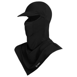 Balaclava - Summer Sun Protection Motorcycle Fishing Sun mask Breathable Windproof Long Face Mask for Men Women 1-g-Brim Black Color