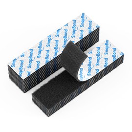 Sonpbond 1x4 Inch Hook and Loop Strips - Heavy Duty Self Adhesive Tape, Double-Sided Mounting Tape, Strong Sticky Back, Cut-to-Fit 100% Nylon for Cable Management, Home, Office, DIY & Crafts - White