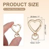 PATIKIL Heart Shape Swivel Buckles, 6 Pcs Zinc Alloy Spring