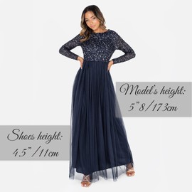 Maya Deluxe Women’s Bridesmaid Dress, navy