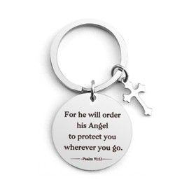 Kzikbxh Christian Gifts Keychain for Women Men, Bible Keychain, Bible Verse Gifts Keychain, Christian Bible Inspirational Keychains, Christian Keychain Gifts, Christian Gifts for Women Faith