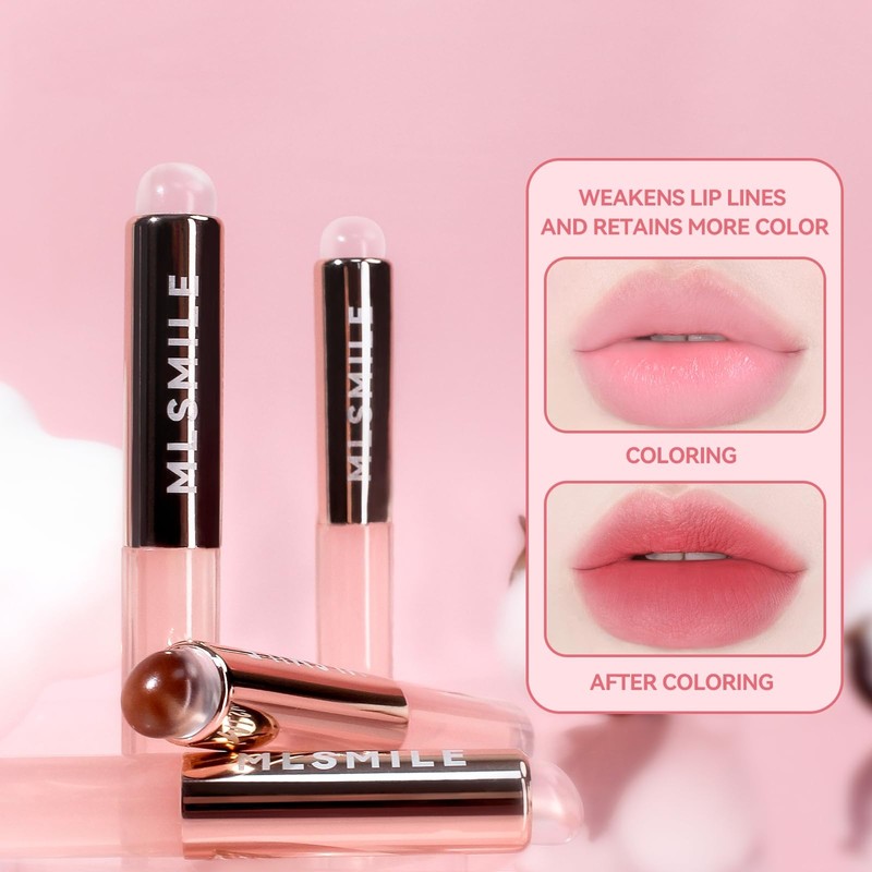 2PCS Silicone Lip Brush for Lipstick, Eyeshadow, High Elastic Lip