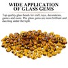 KINGOU Flat Glass Gems/Beads/Stones for Vase Filler, Table Scatter, Games