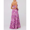 ABYOVRT Women Floral Maxi Dress Tie Front Cut Out Backless