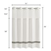 River Dream Shower Curtain with Snap in Liner,No Hooks Needed