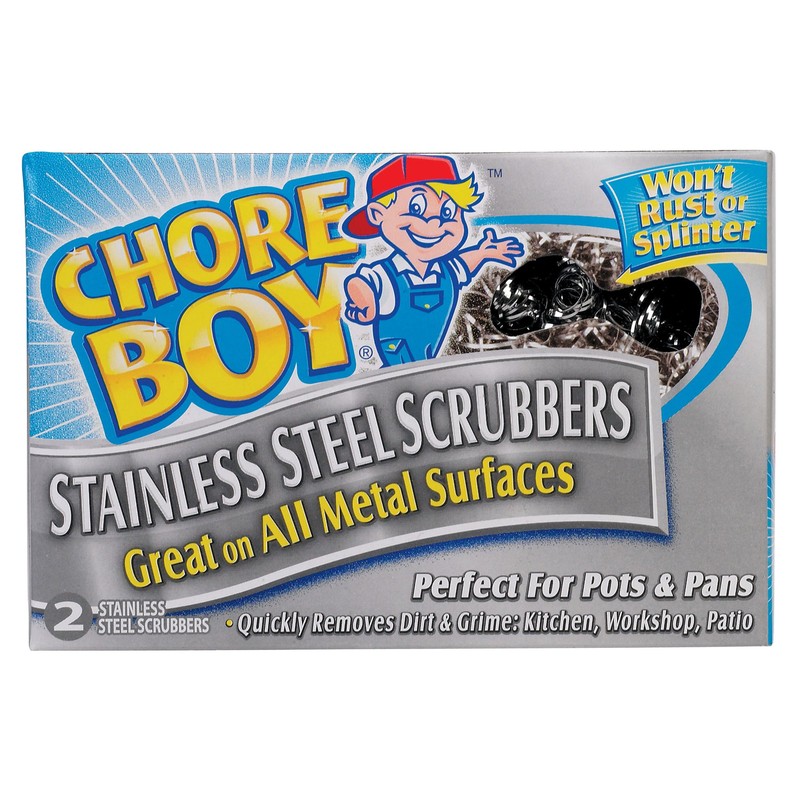 Chore Boy 2 Count Stainless Steel Scrubbers