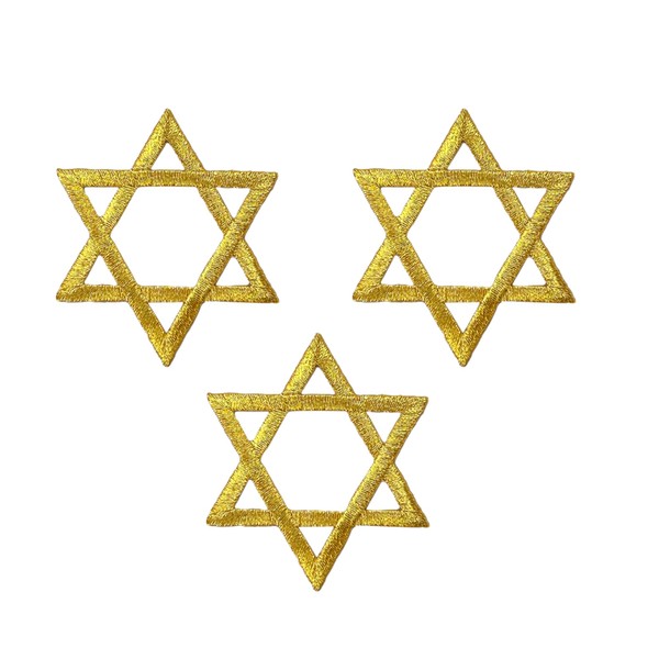 (2 Inch) Star of David, Hanukkah, Jewish, Embroidered, Iron on