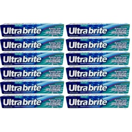 Ultra Brite lot of 12 Ultra Brite Cool Mint Toothpaste with Baking Soda & Peroxide 6oz.