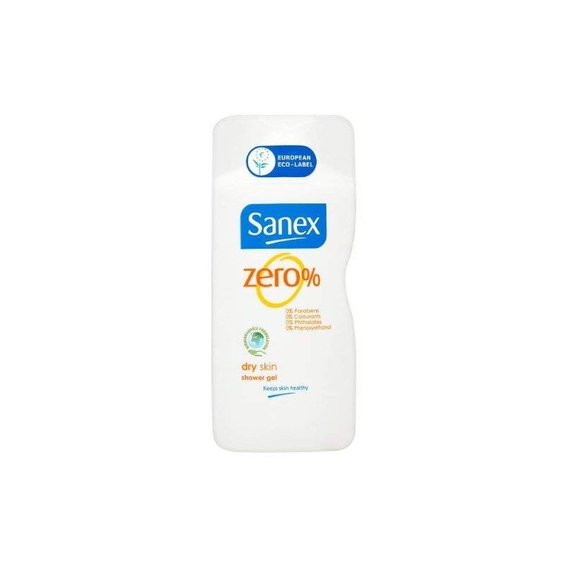 Sanex Zero% Dry Skin Shower Gel 250Ml - Pack of