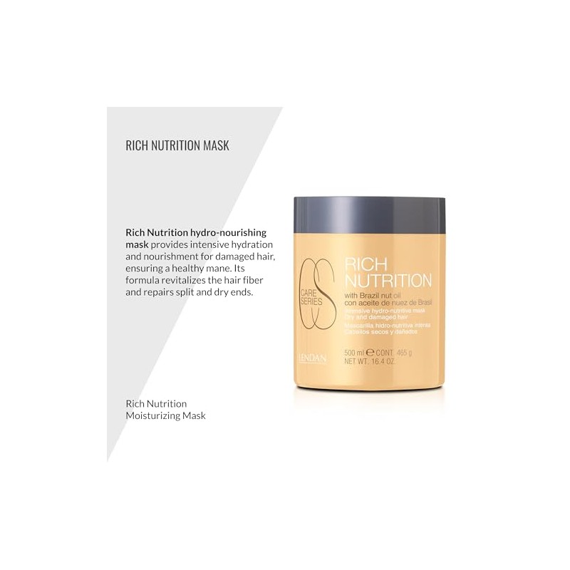 Lendan Hydrating Hair Mask For Dry And Damaged Hair, 16.4
