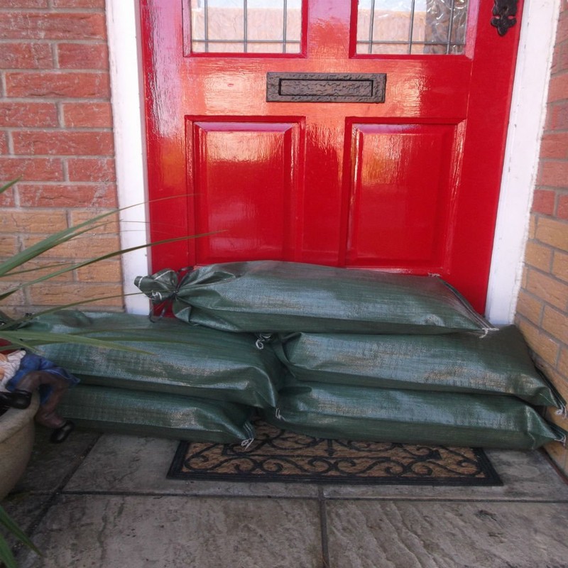 Yuzet 1x Green Woven Polypropylene Sandbags For Flood Defence
