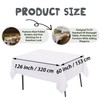 6 Pack White Table Cloth Rectangle Table Cloths for 8
