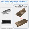 6-Position Tilt Vent Deflector & Floor Vent Cover, 2 Pack,