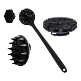 4pzs Cepillo Corporal Exfoliante Cuerpo Piel Circulacion Kit                                                                                          
