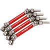 4Pcs Front Rear CVD Drive Shaft Coupler Set 1/10 Scale