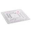 Vctitil Coordinate Scale Map Reading and Protractor,Acrylic Square Measuring Ruler
