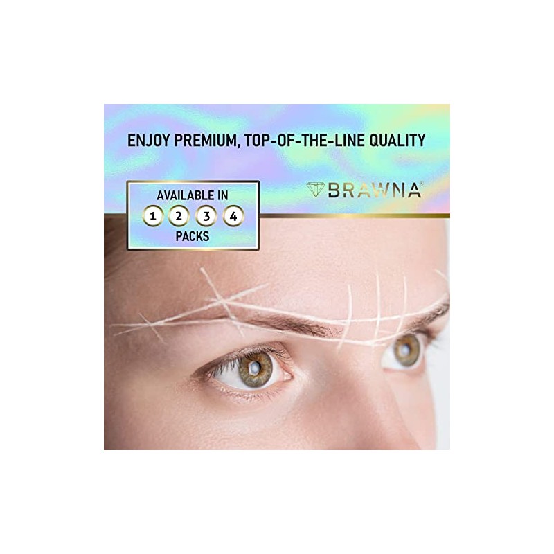 BRAWNA | Hilo blanco de Mapeo para Cejas, 30 Metros,
