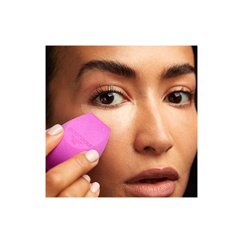 EcoTools, Bioblender Duo, Esponja para Difuminar y Mezclar Maquillaje, Dúo
