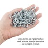 60 Pieces Screw Eyes, 40mm Eye Hooks Screw Blue Zinc-Plated