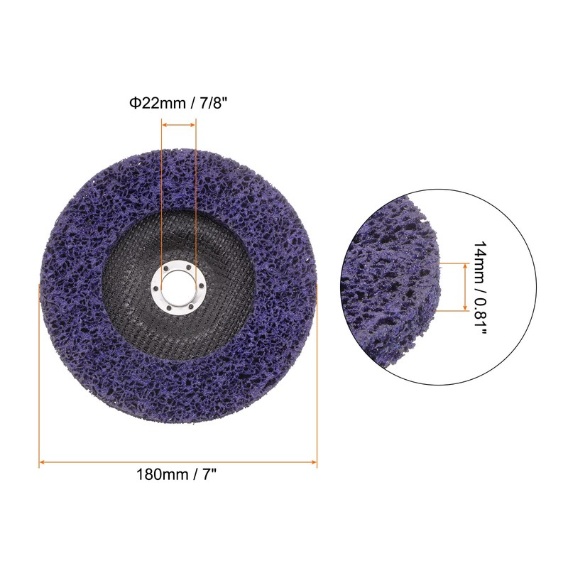HARFINGTON Strip Disc Stripping Wheels 7" x 7/8" Stripping Discs