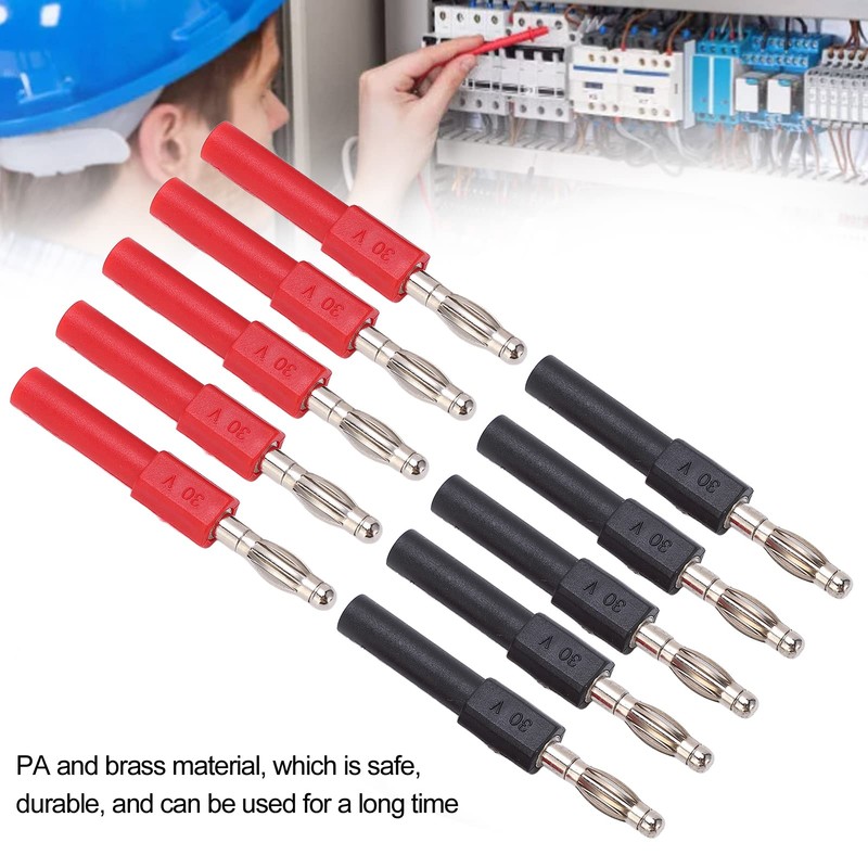 5Set J.20012 Banana Plug Connector 4mm Male to 2mm Female