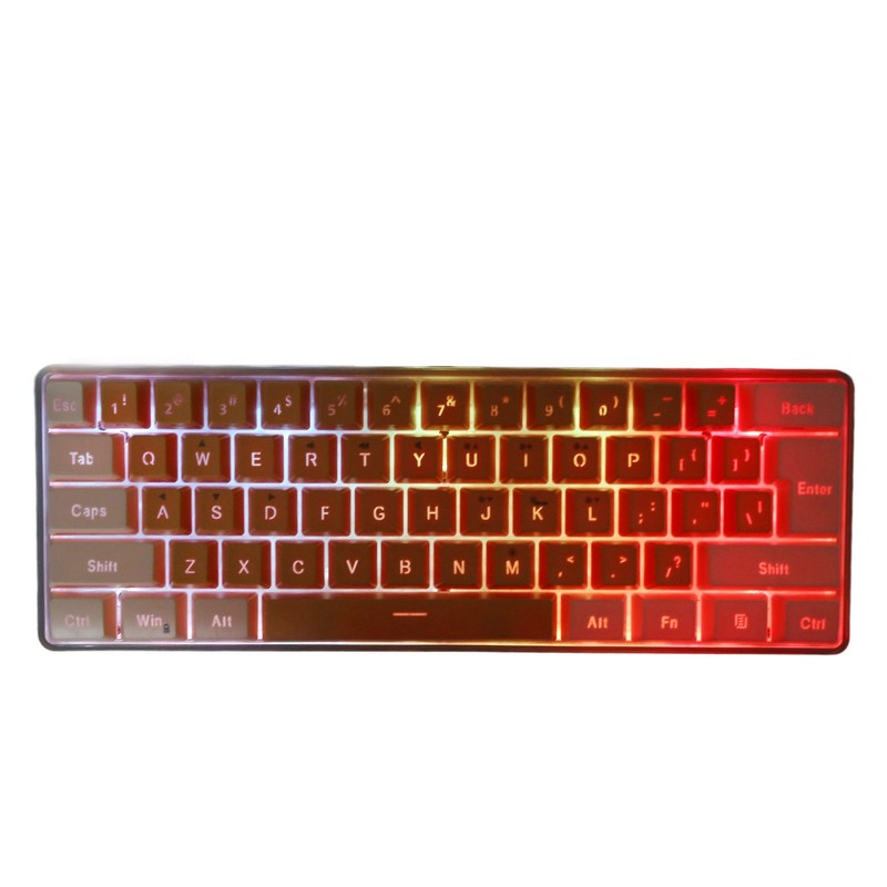 Gaming Keyboard USB 61 Keys Contrast Color RGB Light Key