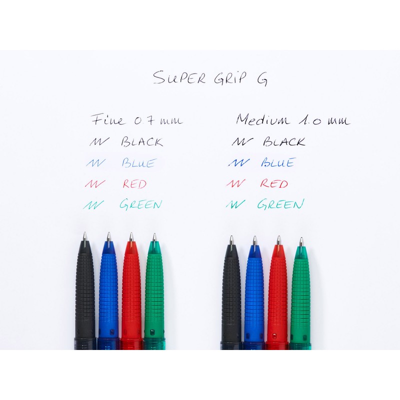 Pilot Pen Super Grip G Retractable Ballpoint Pen, Set of