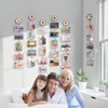 Uping Picture Frame Collage Set, Wooden Photo Hanger with Clips,