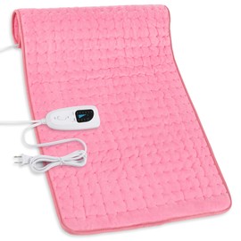 Deepsoon Heating Pad,Electric Heating Pads for Back,Neck,Abdomen,Moist Heating Pad for Shoulder,Knee,Arms,Legs,Dry/Moist Heat & Auto Shut Off,Birthday Gifts for Men and Women,BabyPink,33x17 Inch