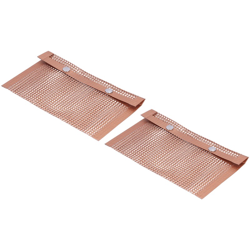 2PCS BBQ Grill Mesh Bag High Temperature Resistant Barbecue Bag