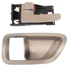 DELPA Left Inside Interior Door Handle + Bezel for Toyota Avalon Sequoia Tundra 4-Dr