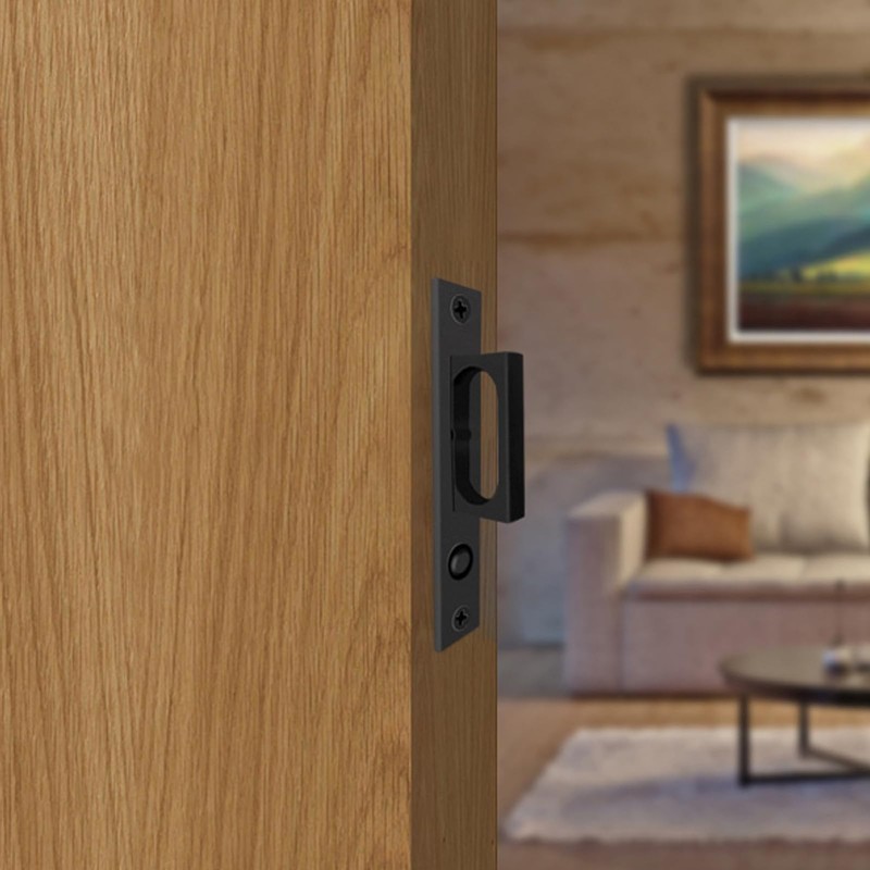 betensh Pocket Door Edge Pull Brushed Nickel Push Automatic Bounce