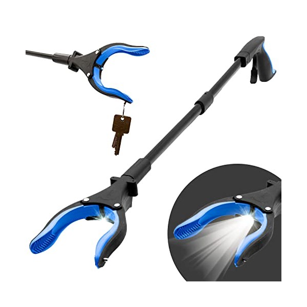 Grabber Reacher Tool-Long 32 Inch Aluminum Foldable Pick Up Stick-Strong