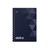 delka A4 Wirebound Notebooks, Ruled Pages, Durable Spiral Binding, Premium