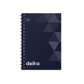 delka A4 Wirebound Notebooks, Ruled Pages, Durable Spiral Binding, Premium Quality Paper for School, Office, and Note-Taking Versatile (Navy, Pack of 1)