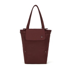 Pacsafe Women's Citysafe CX Anti Theft Packable Vertical Tote Luggage - Messenger Bag, Black, 10 Litres, Merlot