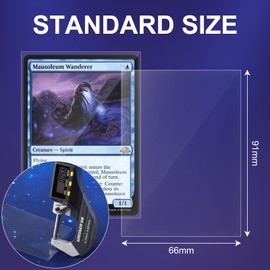 Tioplior 400 Counts Card Sleeves,Soft Penny Sleeves for Trading Cards,Clear Plastic Card Protectors Fit for MTG,TCG,Baseball,Football,Sports,Game Cards