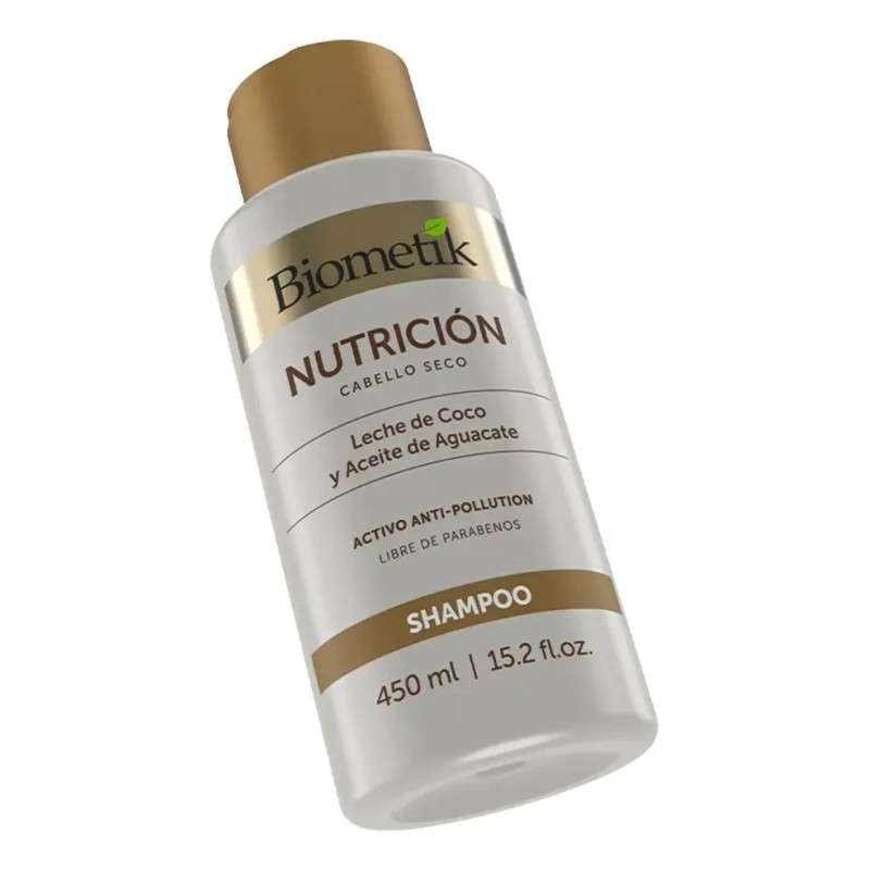 Biometik Shampoo Nutricion Leche De Coco Aceite De Aguacate