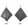 Suyi Trendy Women Earrings Metal Mesh Grid Sequins Tassel Long