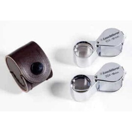 Precision Magnifier chrome-plated (3 lens system), 10x magnification