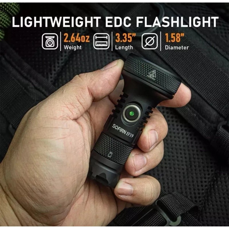 Sofirn IF19 2000LM SST40 Rechargeable Tourch,IP68,Mi