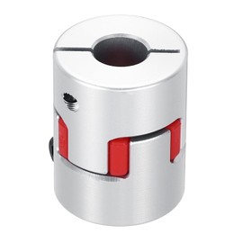 MECCANIXITY Aluminum Shaft Coupling Shaft Coupler 6mm to 8mm Flexible Spider Coupling L25mm x D20mm Coupler Jaw Spider Shaft Joint Connector for 3D Printers DIY CNC Router Milling Machine