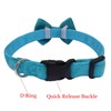 WDPAWS Dog Collar with Bowtie Soft Velvet Material with Quick