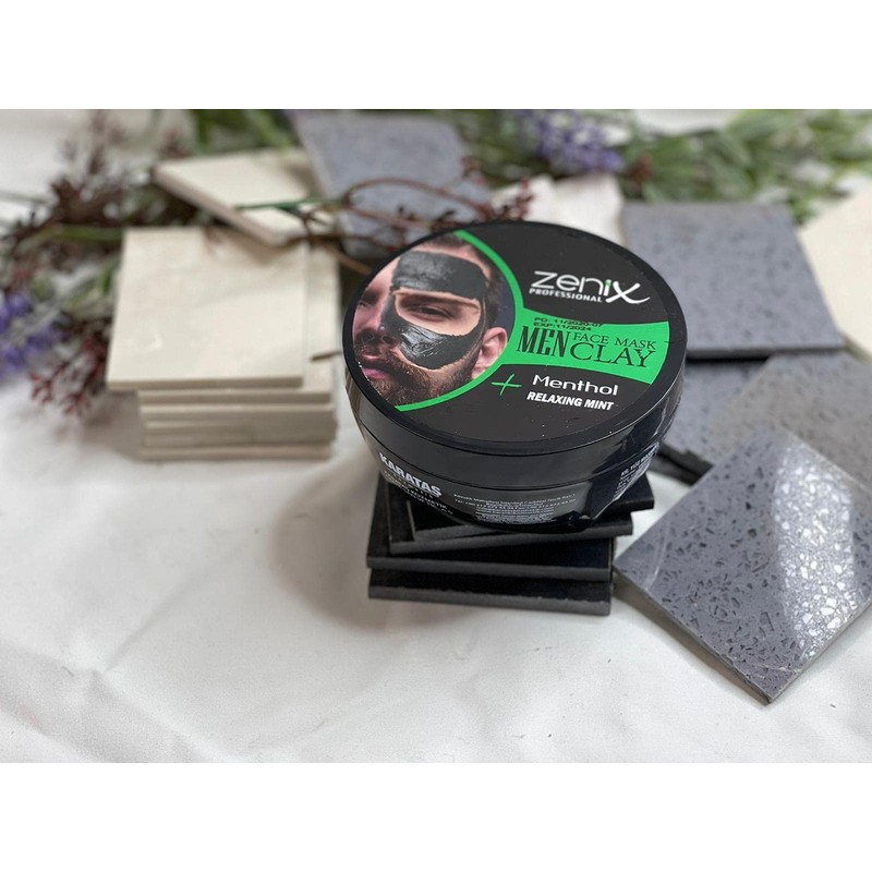 Zenix Men's Face Mask Clay Menthol 350 g Face Mask