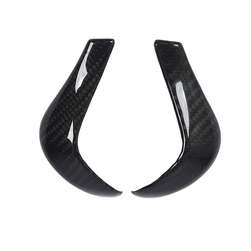 Gear Shift Knob Cover Carbon Fiber Console Shifter Head Trim