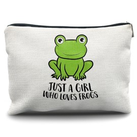 Nogrit Frog Makeup Bag - Cosmetic Toiletry Travel Bag, Funny Frog Gift for Lovers
